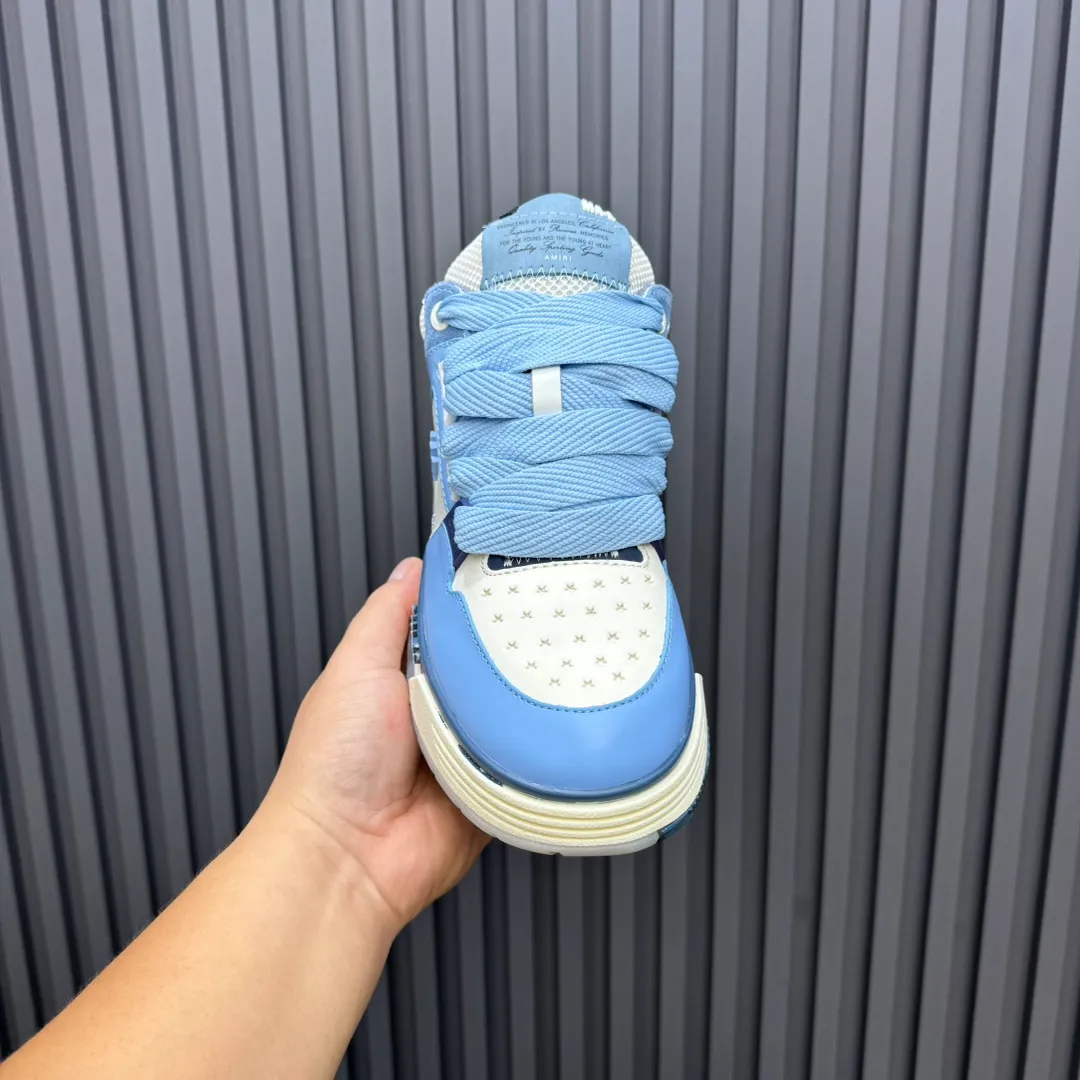 Men's shoes 💰660💰 AMIRI AMIRI trendy brand hot sale 🔥 Available all year round, couples 💑 Official website synchronization Imported fabrics 1⃣️ vs 1⃣️ replica, original factory special original sole, 35-45 (45. non-refundable)